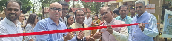 Ribbon-cutting ceremony of the Akshar Sheti learning garden